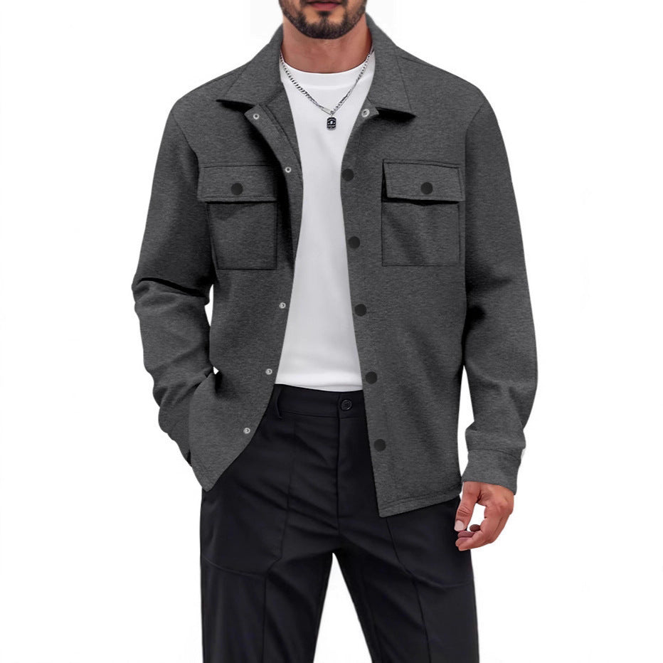 Men's Utility Jacket with Modern Pockets and Comfortable Fit Lisslune