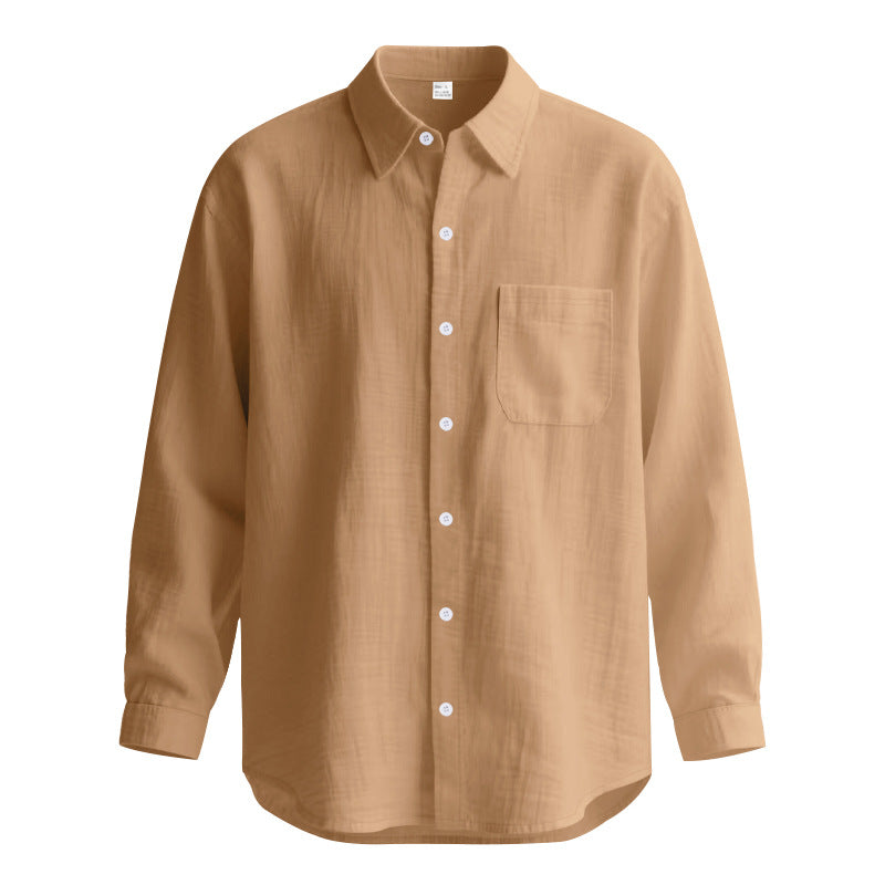 Men's Long Sleeve Shirt made of Breathable Fabric with Elegant Cut Lisslune