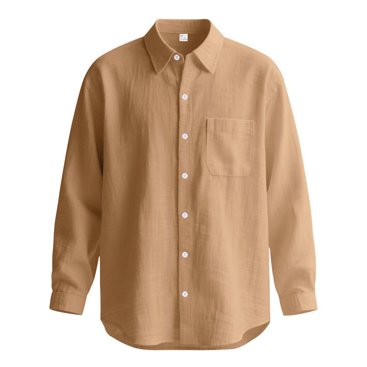 Men's Long Sleeve Shirt made of Breathable Fabric with Elegant Cut Lisslune