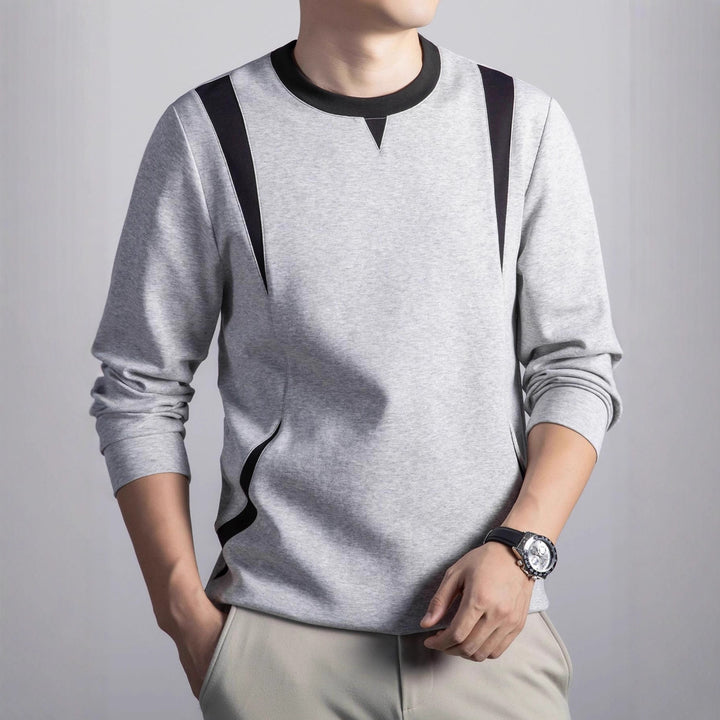 Men's Sporty Sweatshirt with Modern Design Lisslune