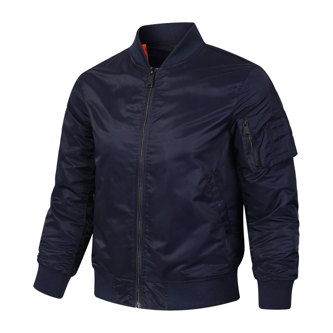 Men's bomber jacket with functional pockets and casual design Lisslune