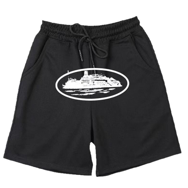 Women's comfortable sweat shorts with elastic waistband and side pockets Lisslune