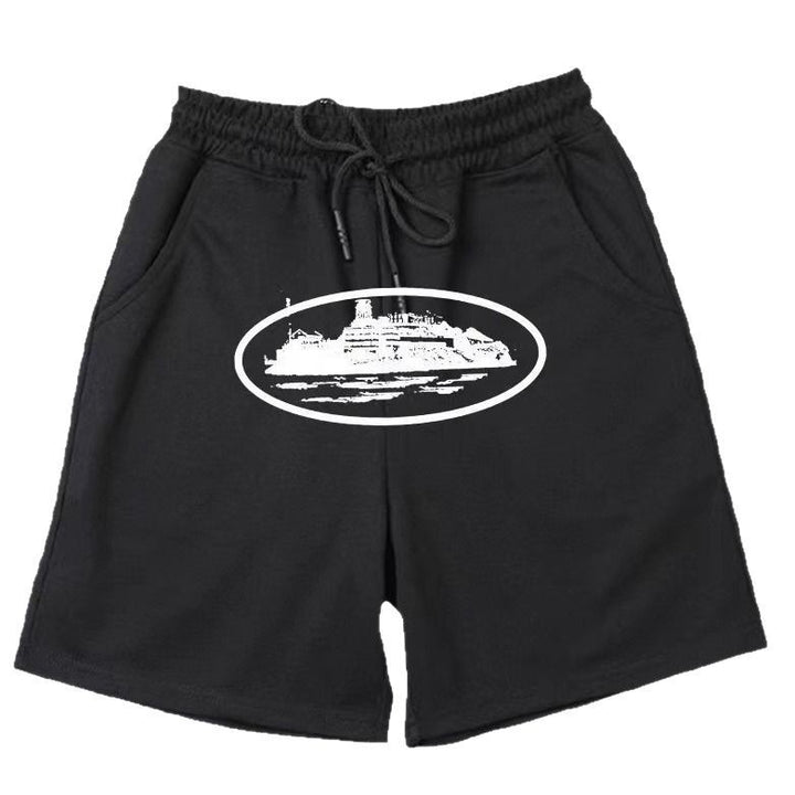 Women's comfortable sweat shorts with elastic waistband and side pockets Lisslune