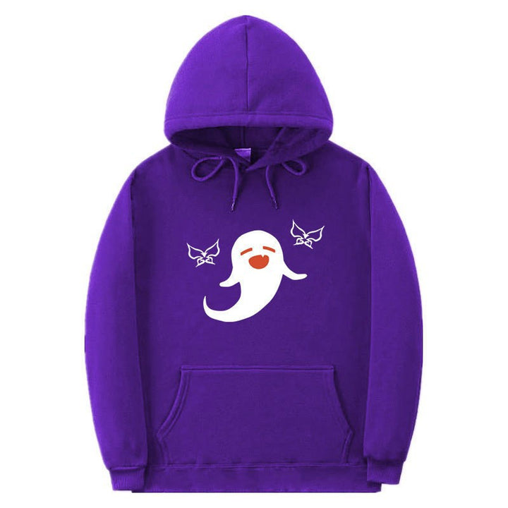 Women's Hoodie with Playful Ghost Design Lisslune