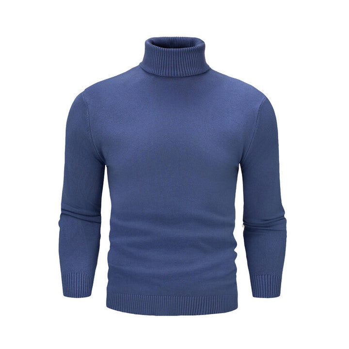 Men's elegant turtleneck sweater made of fine merino wool Lisslune