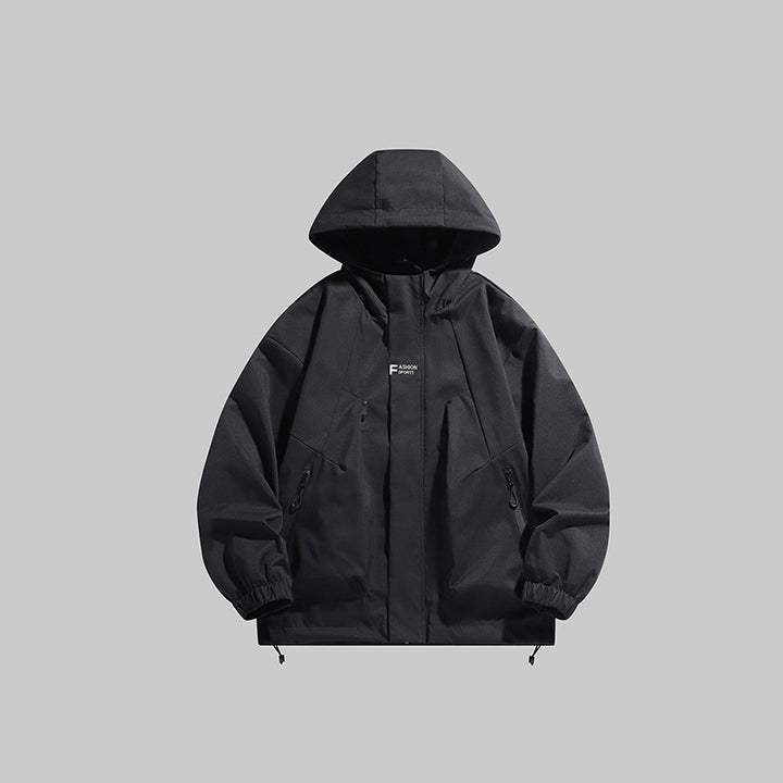 Men's multifunctional winter jacket with insulating fleece lining and adjustable hood Lisslune