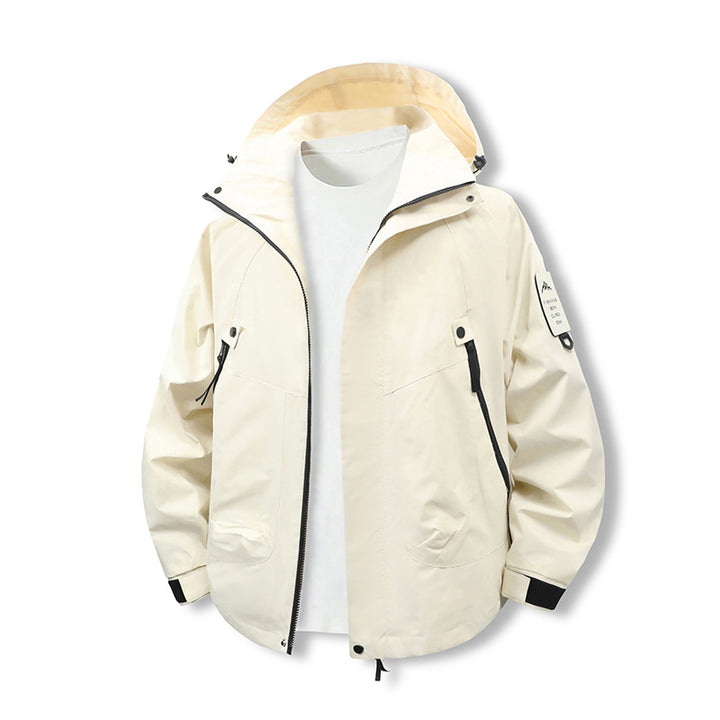 Men's Windproof Functional Jacket with Adjustable Hood Lisslune