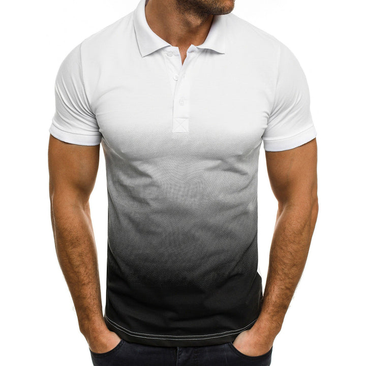 Men's polo shirt with modern gradient and breathable cut Lisslune