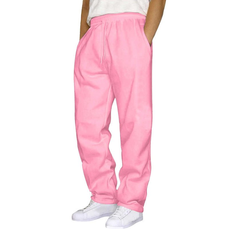 Women's comfortable casual pants with elastic waistband and practical side pockets Lisslune