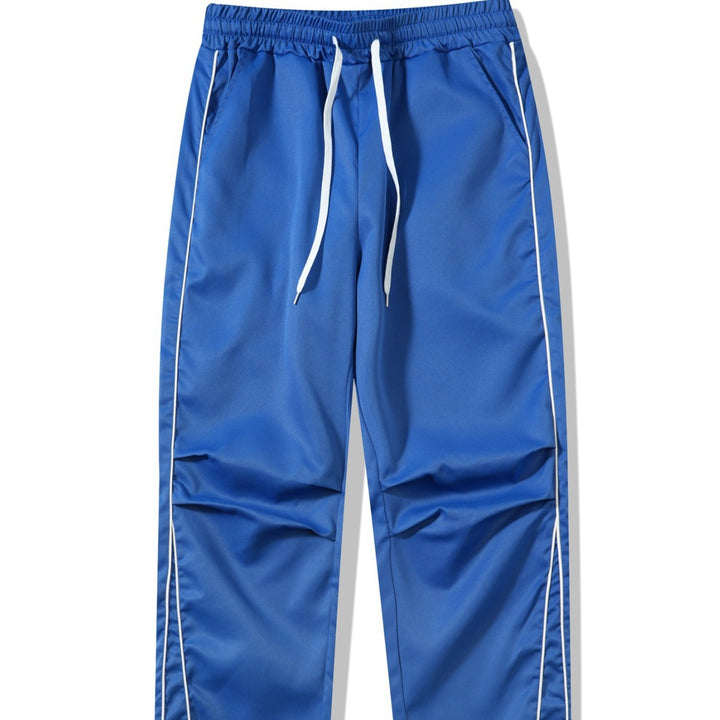 Men's sporty leisure pants with side piping Lisslune