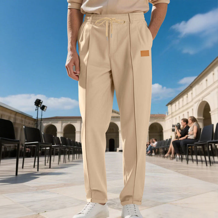 Men's leisure jogging pants with adjustable waistband and practical side pockets Lisslune
