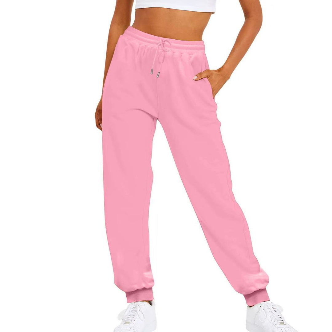 Women's comfortable jogging pants with elastic waistband and side pockets Lisslune