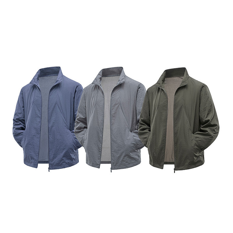 Men's lightweight windbreaker with reflective inserts Lisslune
