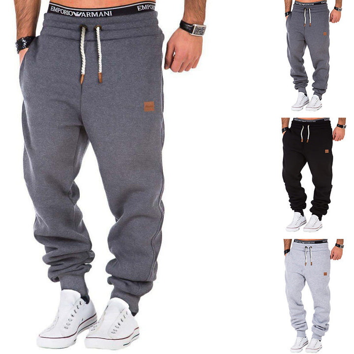 Men's comfortable sweatpants with a regular fit and elastic waistband Lisslune
