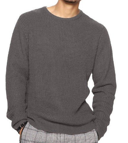 Men's Structured Sweater with Round Neck Lisslune