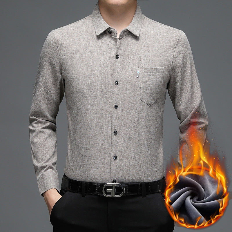 Men's modern long-sleeve shirt with innovative structure Lisslune