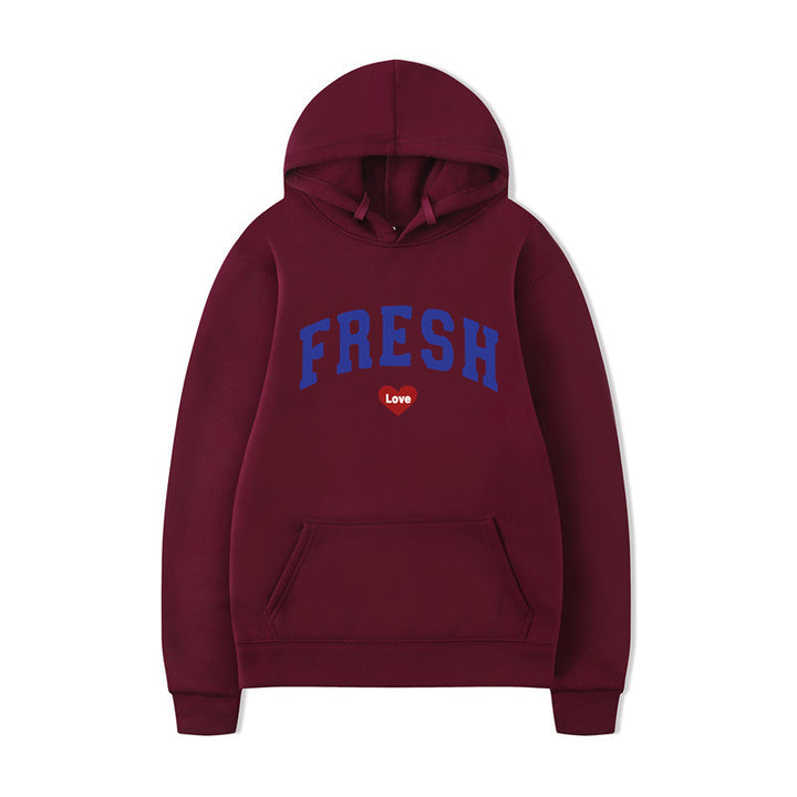 Women's hoodie with playful lettering and soft inner fleece Lisslune
