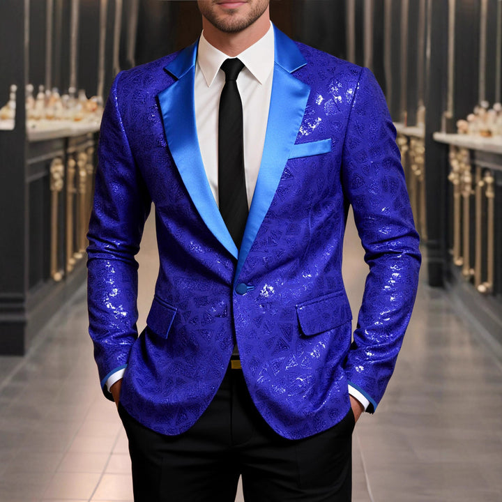 Men's sparkling festive blazer Lisslune
