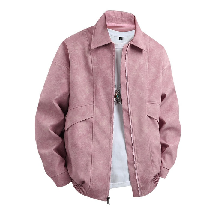 Men's transition jacket in a casual vintage style with side pockets and elastic cuffs Lisslune