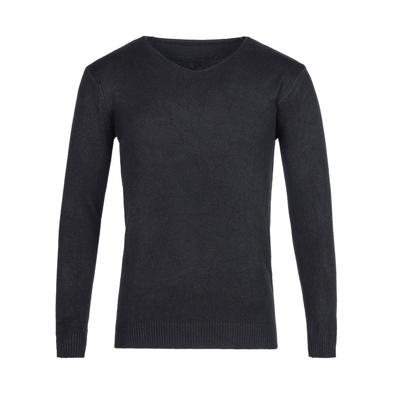 Men's classic V-neck sweater Lisslune