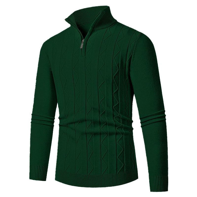 Men's elegant turtleneck sweater with textured design Lisslune