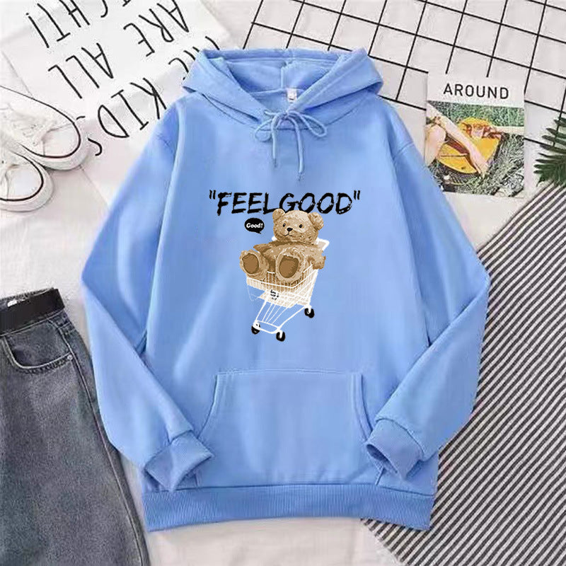 Women's hooded sweatshirt with unique animal motif Lisslune