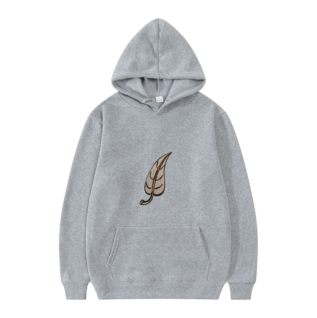 Women's hoodie with original leaf print Lisslune