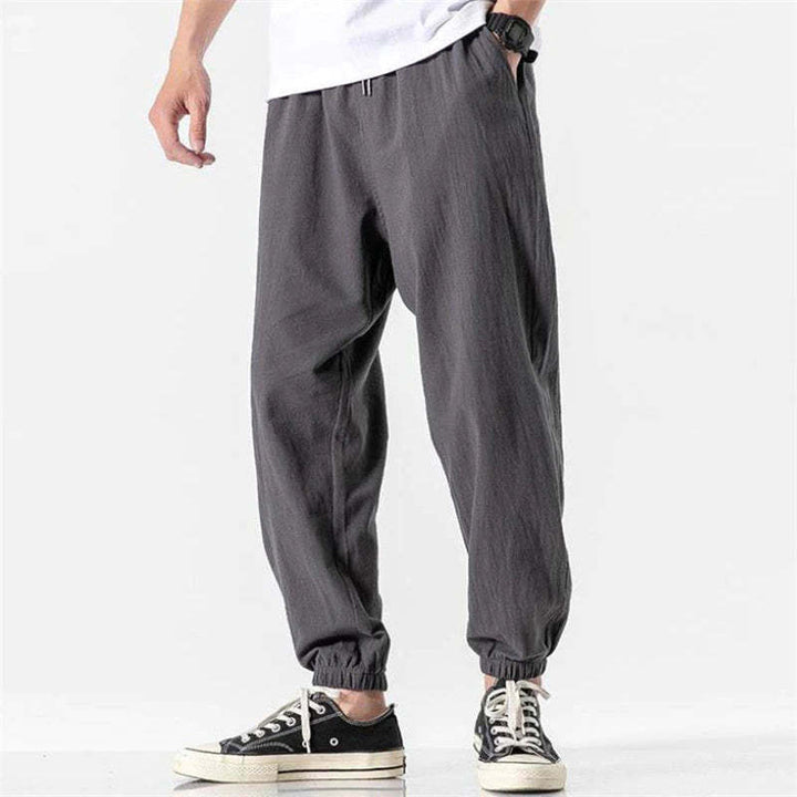 Men's Comfortable Jogging Pants with Elastic Waistband and Side Pockets Lisslune