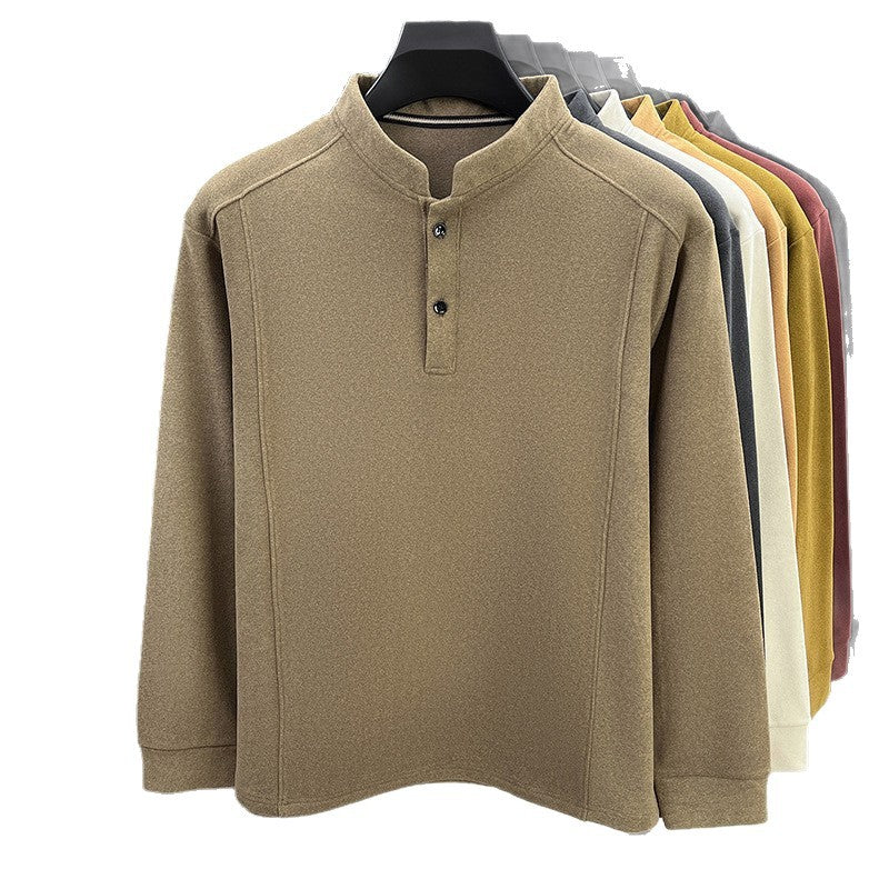 Men's casual long sleeve shirt with button closure Lisslune