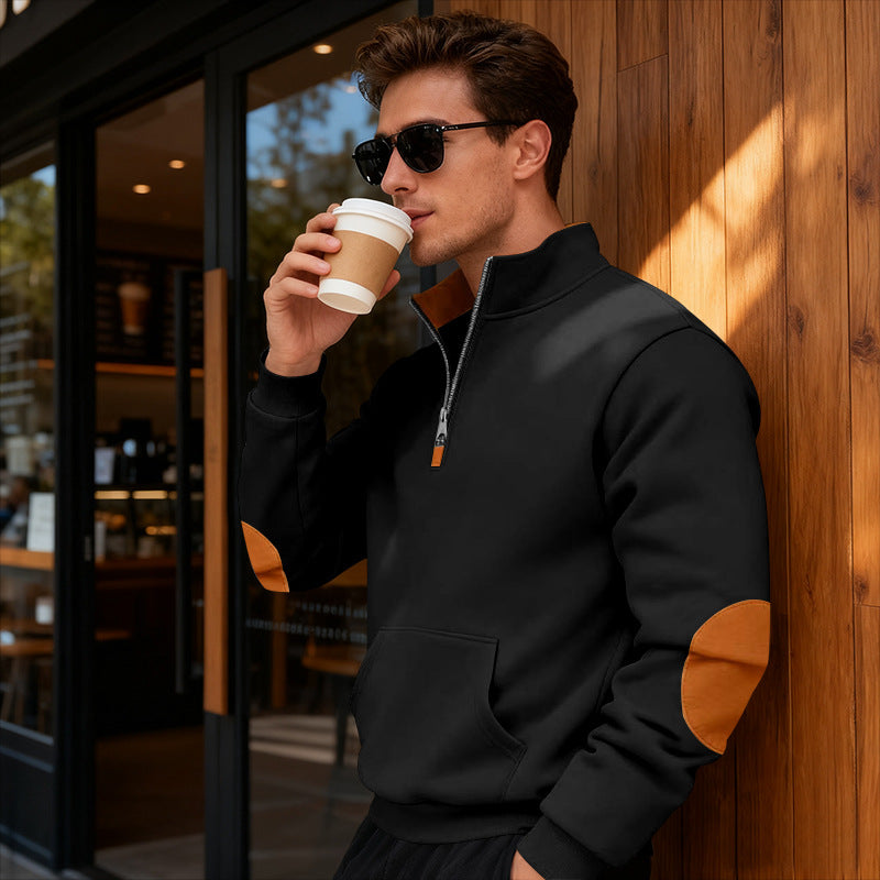Men's stylish hoodie with zipper and practical pockets Lisslune