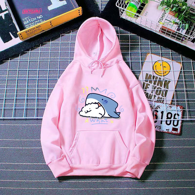 Women's hoodie with playful whale motif Lisslune
