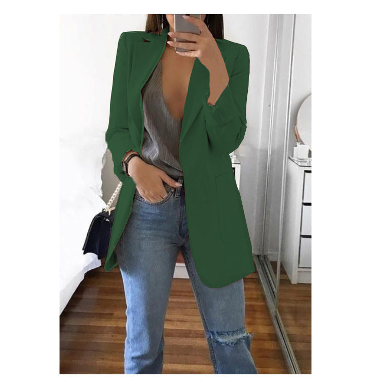 Damen eleganter Blazer mit tailliertem Schnitt und praktischen Taschen Lisslune