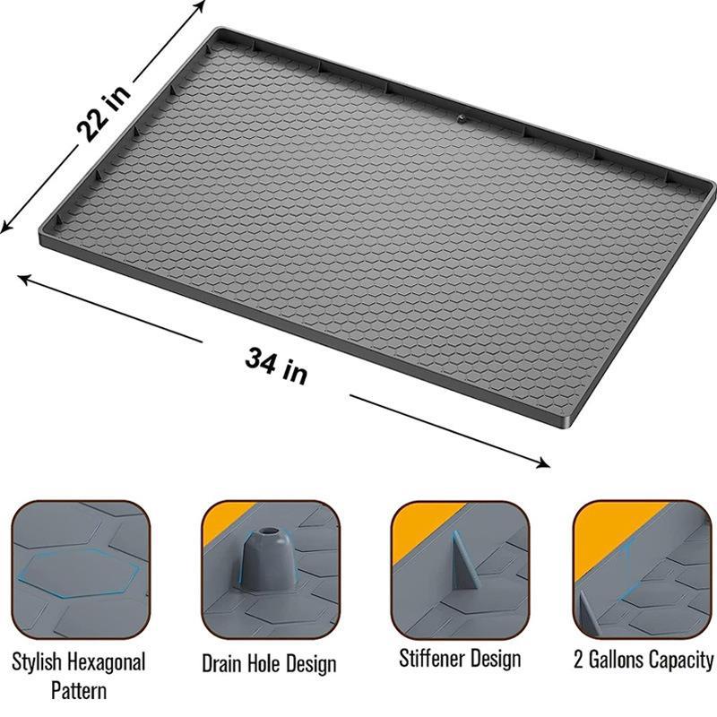 Lisslune | DIAMOND | Style and functionality, perfectly combined! Our under sink mat with diamond pattern (56x86 cm)