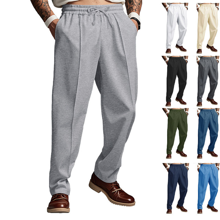 Men's casual jogging pants with elastic waistband and practical side pockets Lisslune