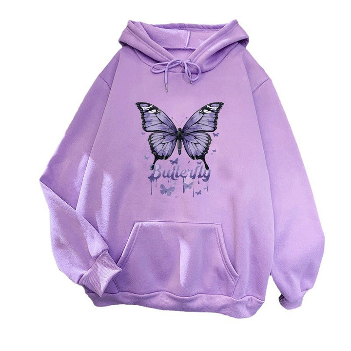 Women's hoodie with colorful butterfly motif Lisslune