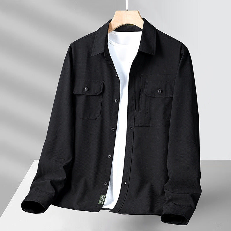 Men's Casual Shirt with Practical Pockets Lisslune