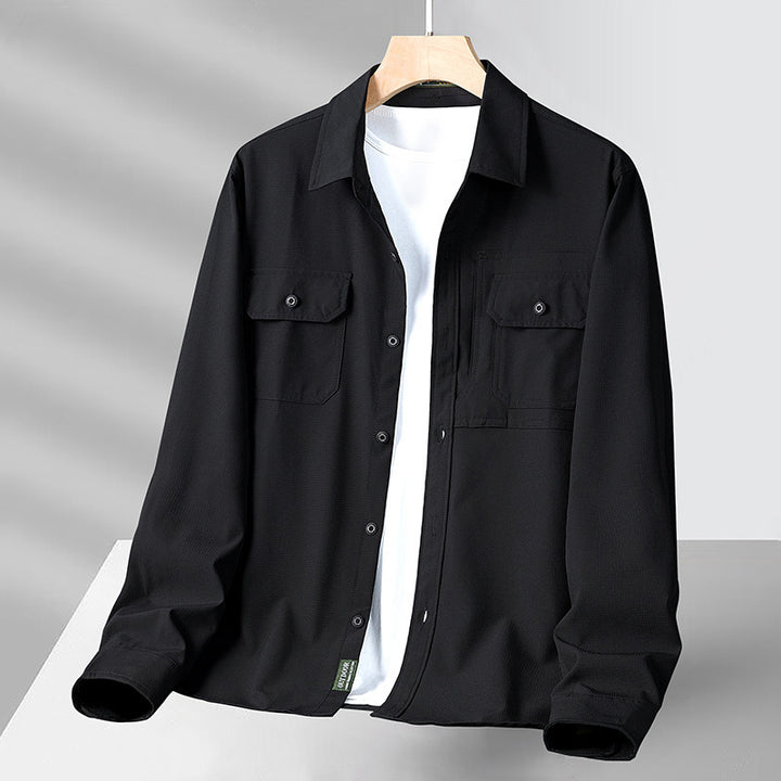 Men's Casual Shirt with Practical Pockets Lisslune