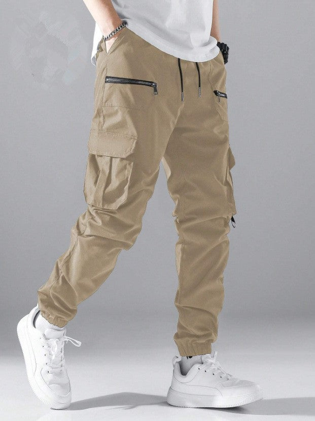 Men's stylish cargo jogger pants with practical pocket design Lisslune
