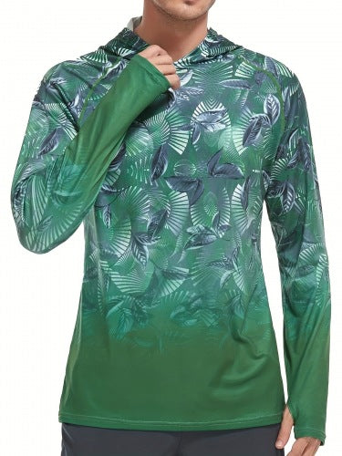 Men's Performance Long Sleeve Shirt with Uv Protection and Breathable Material Lisslune