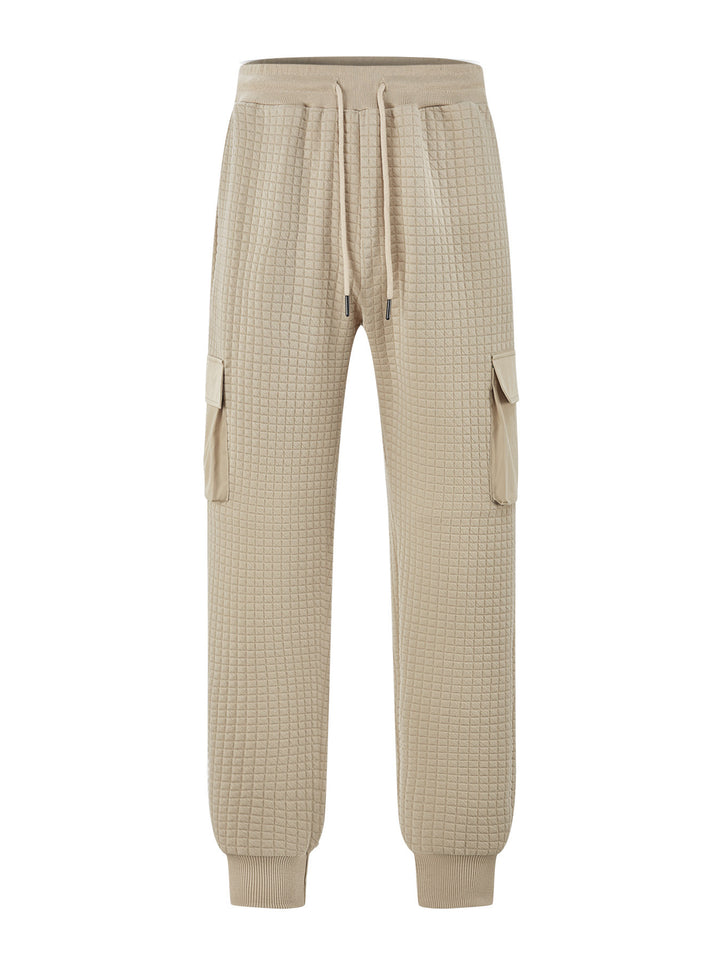 Men's cargo jogging pants with elastic waistband and practical side pockets Lisslune