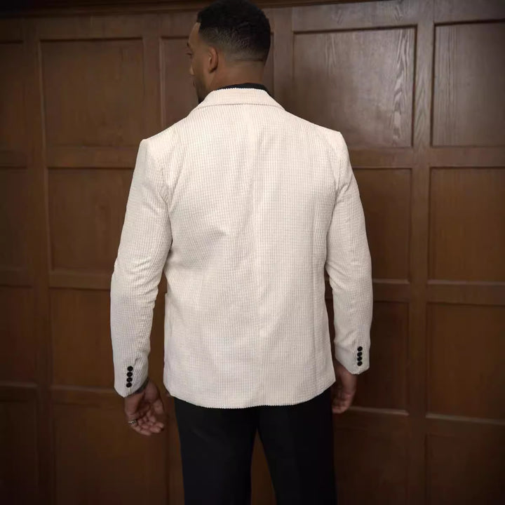 Men's modern structured blazer with elegant details Lisslune