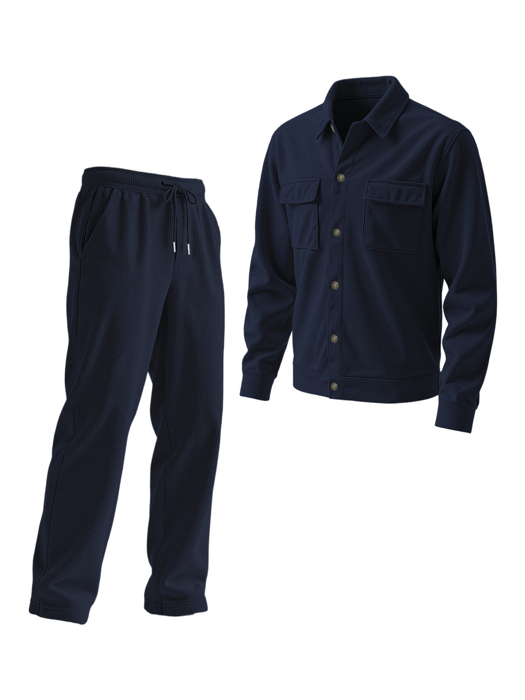 Men's casual tracksuit with textured top and elastic waistband Lisslune