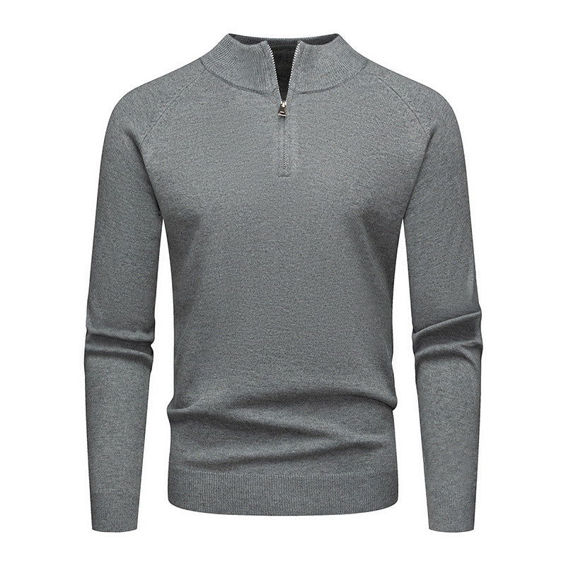 Men's stylish sweater with short zip Lisslune
