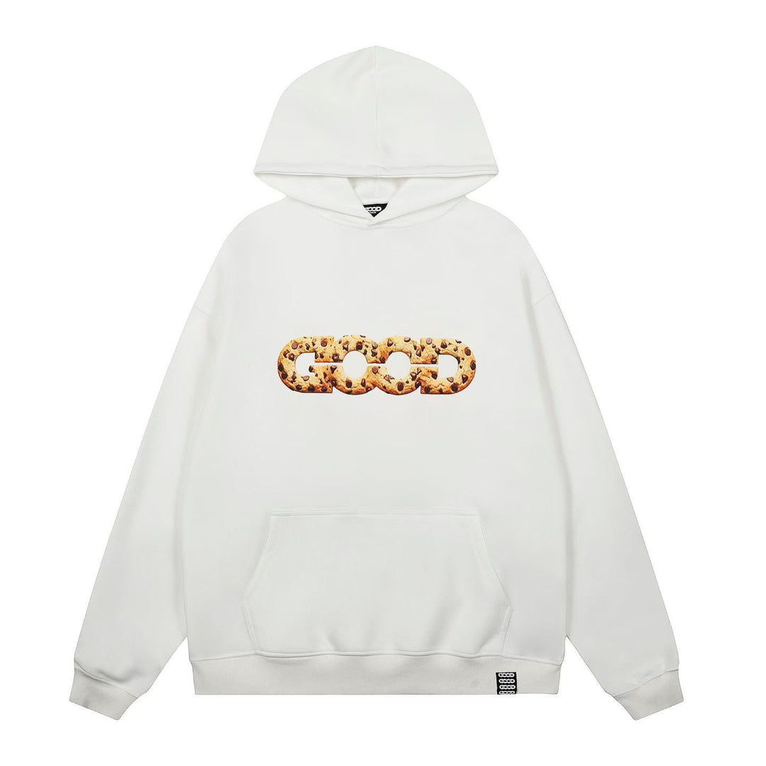Women's hooded sweatshirt with trendy cookie design Lisslune