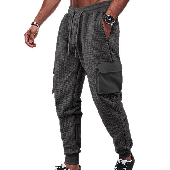 Men's cargo jogging pants with breathable side pockets and elastic waistband Lisslune
