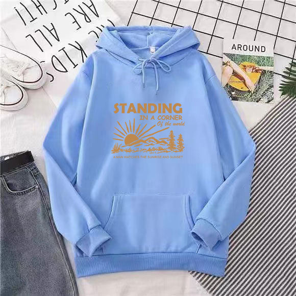 Women's hoodie with inspiring landscape design Lisslune