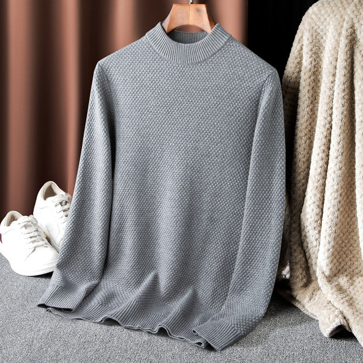 Men's Sweater with High-Quality Textured Surface Lisslune