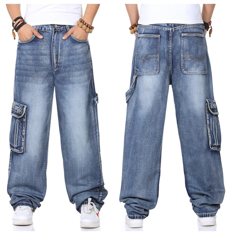 Men's Cargo Jeans Skorter