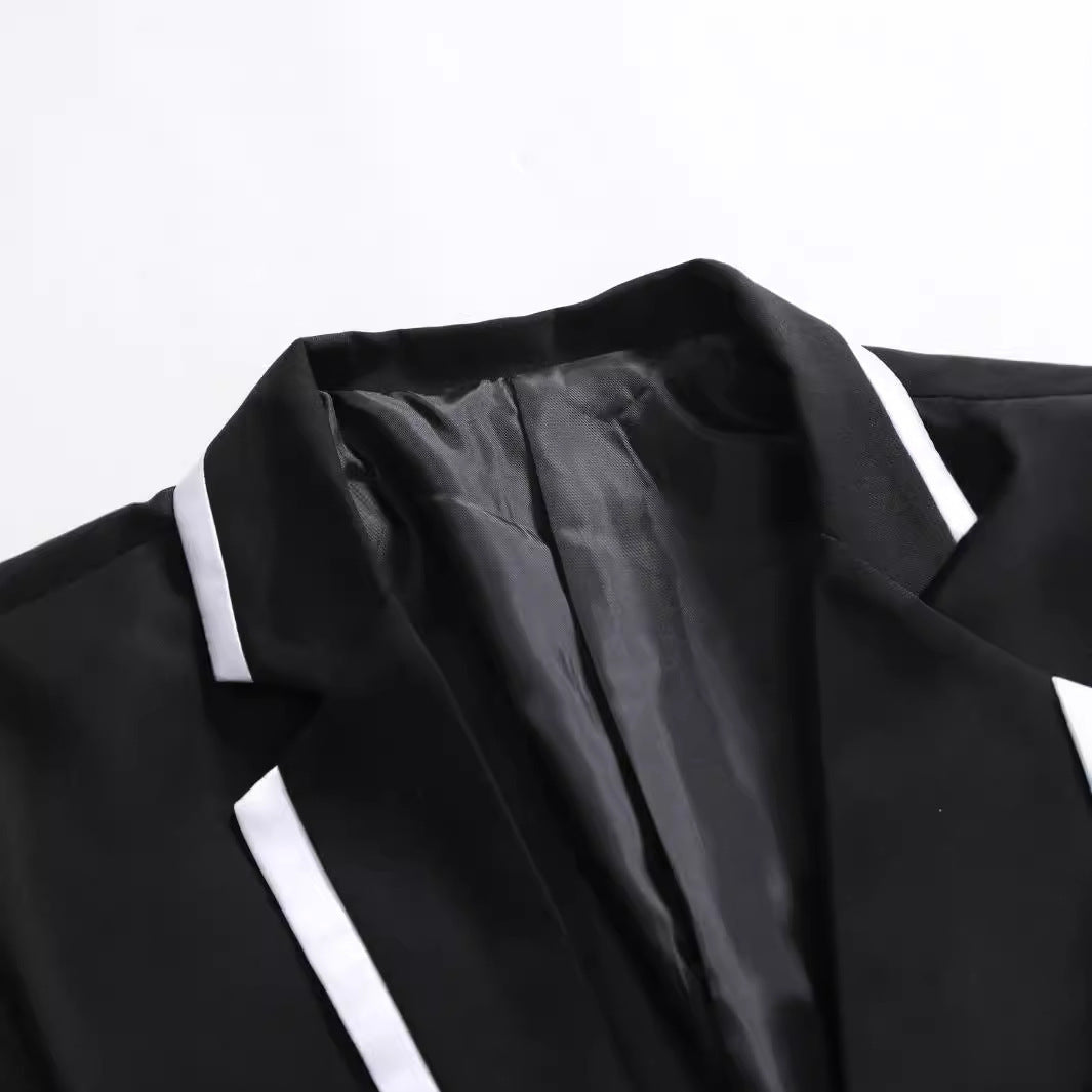 Men's elegant suit with contrasting lapel Lisslune