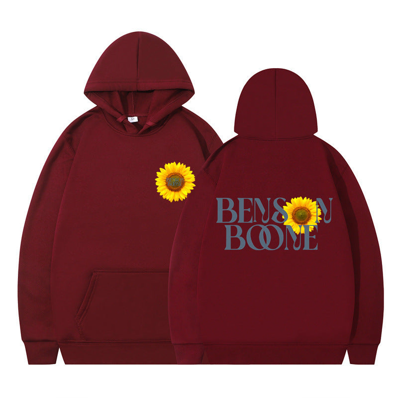 Women's hoodie with unique sunflower design and comfortable fit Lisslune